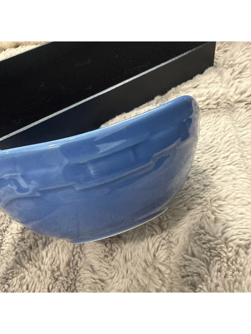 Longaberger Woven Traditions Dessert Ripple Bowl Cornflower Retired #646028 EUC